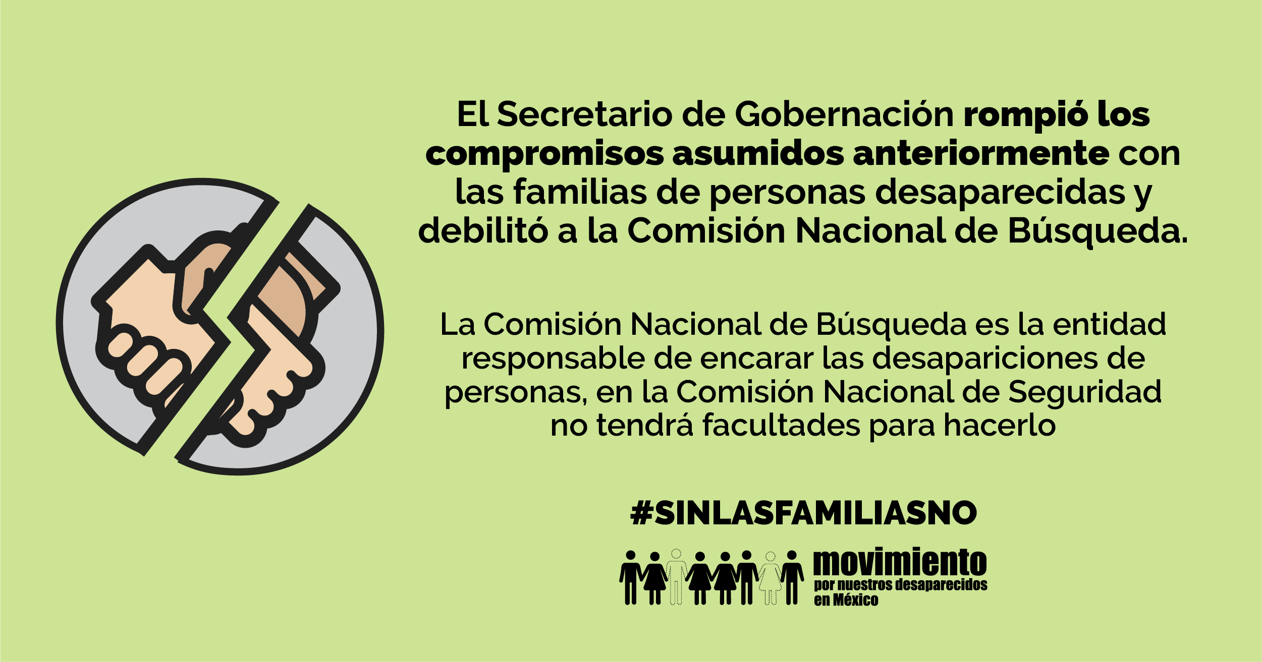 #SinFamiliasNo