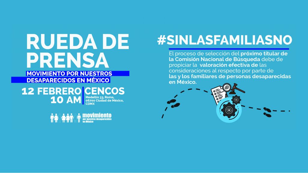 Rueda de prensa: Sin las Familias No